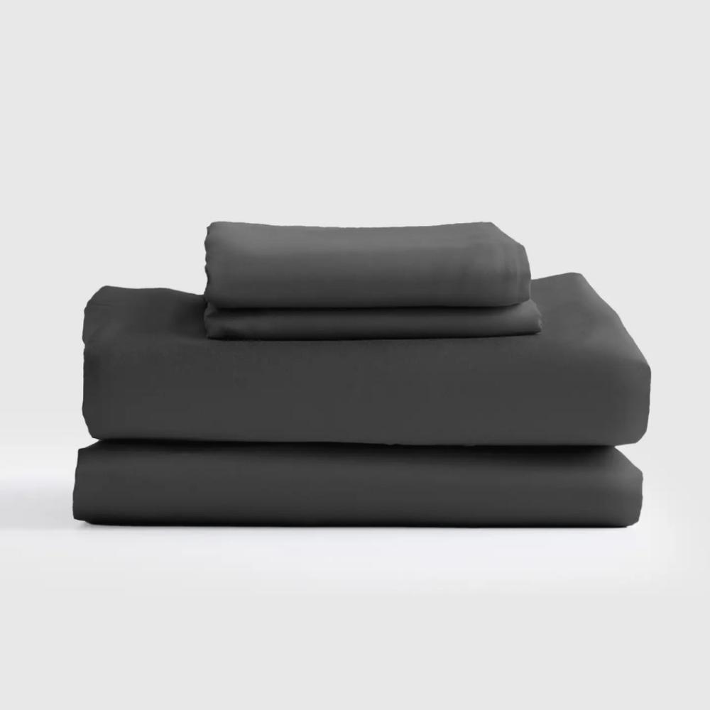 NWOT! Quince Organic Bamboo Charcoal Sheets W/ 1 Pillowcase! Sz. King (839)READ